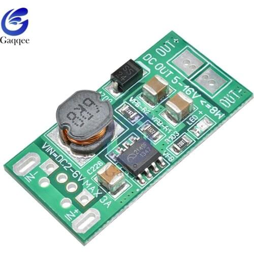 USB Input DC-DC Step Up Converter Booster Power Supply Module Boost Step-up Board 8W DC2-6V to 12V