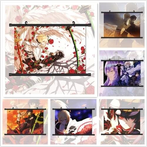 WTQ Owari No Seraph of The End Hyakuya Mikaela Yuuichirou Retro Canvas Art Anime Posters Wall Decor Wall Art Picture Home Decor