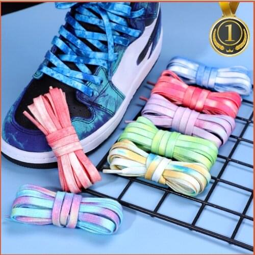 Original 21style Cherry Dye Printin Blossom Pink AF AJ Shoelace Female Flower Sneaker Woman Lace of Lace White Female Shoelace