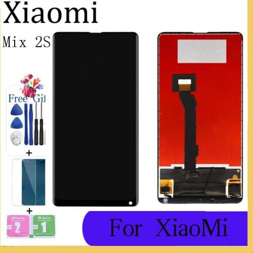 For Xiaomi Mi Mix 2s LCD Display+Touch Screen Digitizer Assembly Spare Parts For Xiaomi Mi Mix2s Lcd Screen