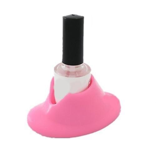 1Pc Nail Art Manicure Silicone Nail Polish Slanted Holder Bottle Rack Tool