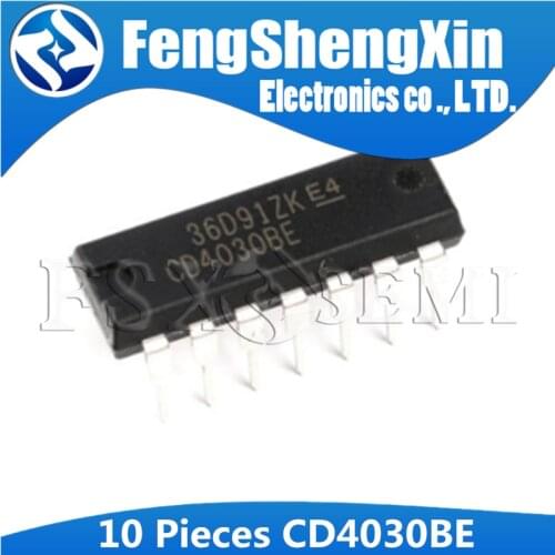 10pcs CD4030BE DIP-14 CD4030 DIP14 4030BE DIP CD4030BN TC4030BP CMOS QUAD EXCLUSIVE-OR GATE IC