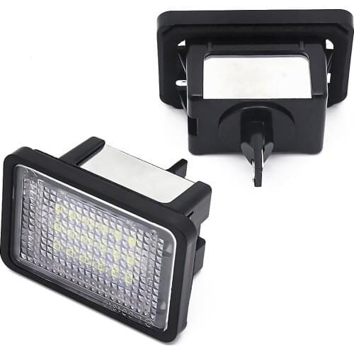 2Pcs LED Number License Plate Light Lamp For Mercedes-Benz GL ML GLK GLA GLC GLE Class W176 W166 X156 X166 X204 X205 R172