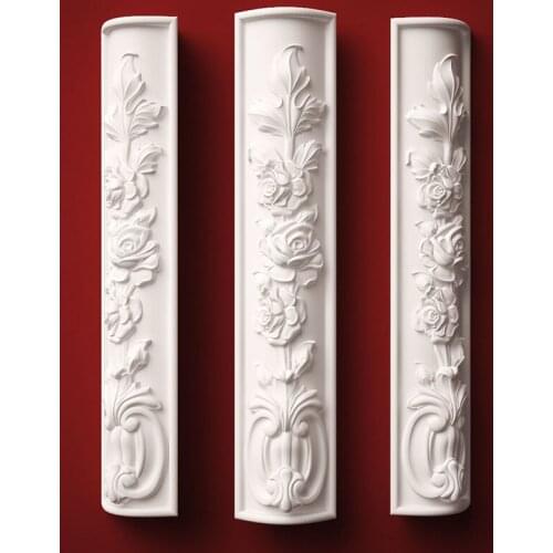 3D Model Rose column Pillar leg STL Model for CNC Router Engraver Carving Machine Relief Artcam Aspire -decor