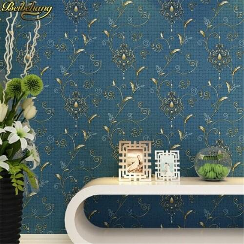 Beibehang papel de parede 3d American country pastoral Non Woven wallpapers for living room Silk Wallcovering wall paper bedroom
