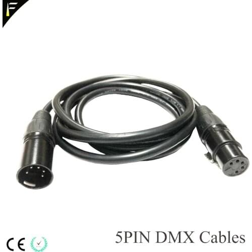4PCS/LOT XLR Cable 5 Pin DMX Couple Connect Signal Electric Cables 2m3m5m for Beam Moving Head Light Par Transmission Cable DMX