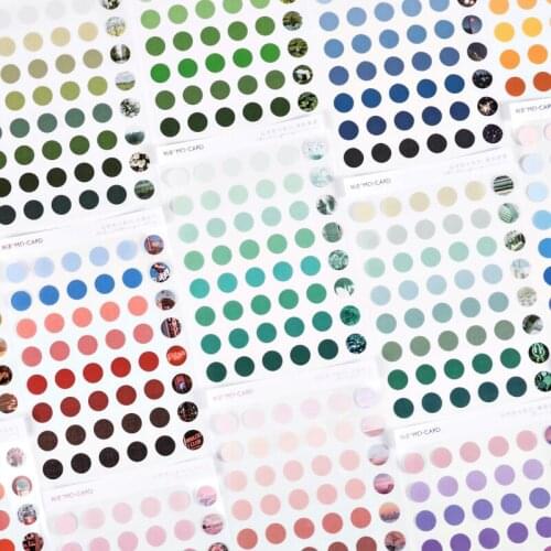 8packs/LOT natural color card series stationery sticker creative simplicity decoration DIY paper sticker