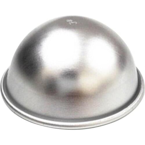 80% Hot Sale Mold Removable Easily Clean Aluminum Alloy Semicircle Baking Cake Mould for Mousse Cake Dessert Baking Cake Mold