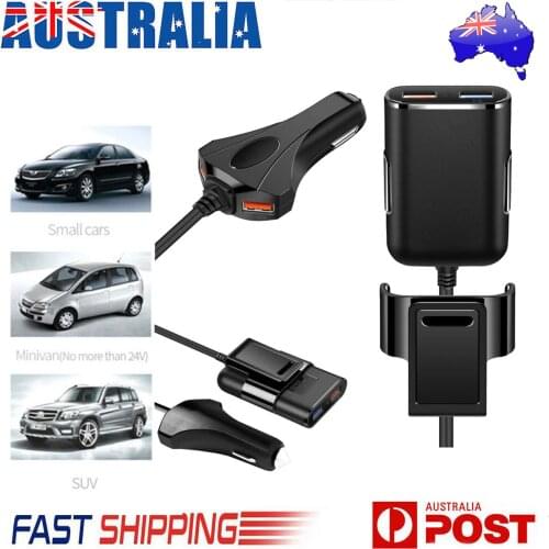 4-Port USB Car Charger Quick Charge 3.0 Fast Charging Charger Adapter