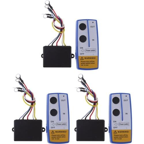 3x 12V Electric Winch Wireless Remote Control Switch for Truck ATV SUV