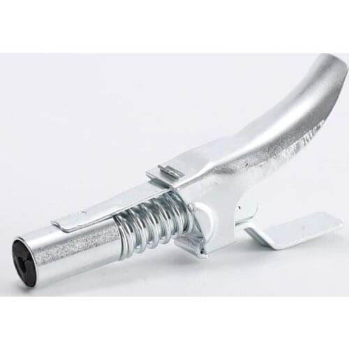 Quick Release Grease Coupler, 1/8 inch NPT Grease Spray Connector Coupler 3 Jaws with 2 Handles, for Grease Gun, Silver