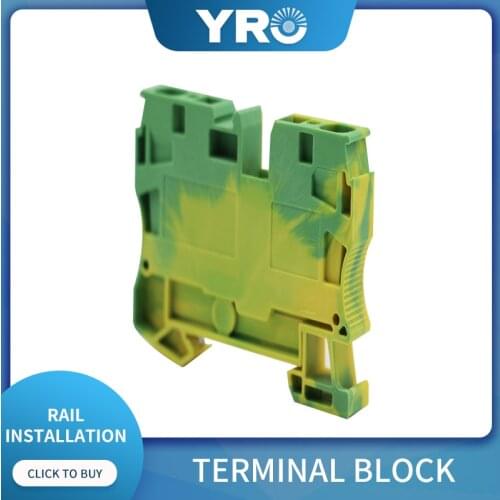 Din Rail Terminal Block ST-10PE Connector Return Pull Type Spring Connection Screwless Copper Conductor