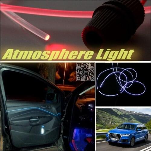 For Audi Q7 4L Car Atmosphere Light Fiber Optic Band Interior Refit / Uniformity No Dizzling Cab Inside DIY Air light