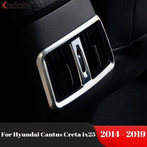 For Hyundai Cantus Creta ix25 2014-2017 2018 2019 Interior Armrest Box Rear Air Condition Vent Cover Trim Air Outlet Decorative