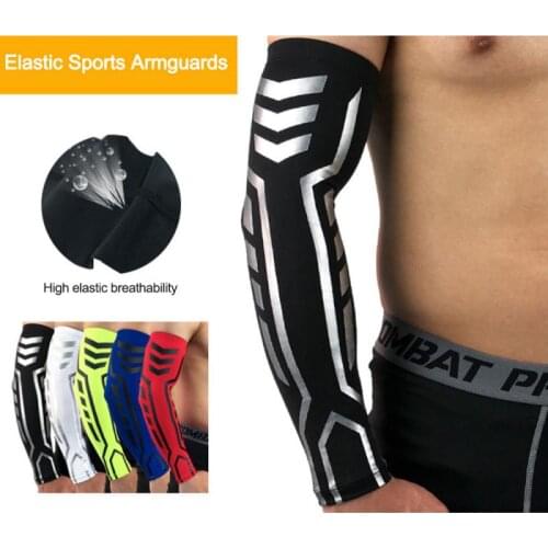 Fitness Cycling Elbow Pad Quick Dry UV Running Elbow Support Arm Basketball Sport Arm Sleeve Arm Guards