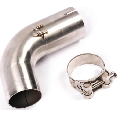Motorcycle Exhaust Muffler 51mm Connect Mid Tube for -Honda CB1000R Exhaust Middle Link Pipe 2008 2009 2010 2011 2012 2013-2016