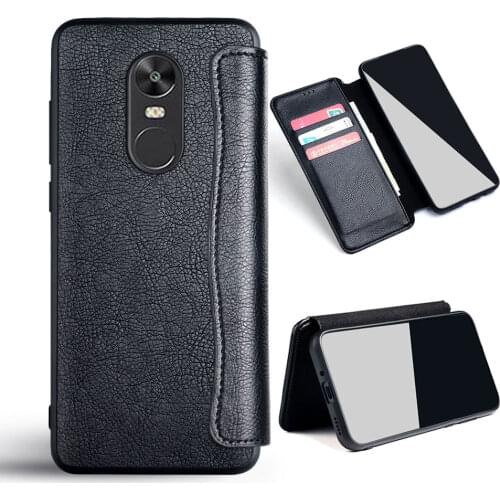 Classic Case For Xiaomi Redmi Note 4 4X funda Business Pu Leather No Magnet Card Slot Flip Cover For Xiaomi Redmi Note 4 4X Case