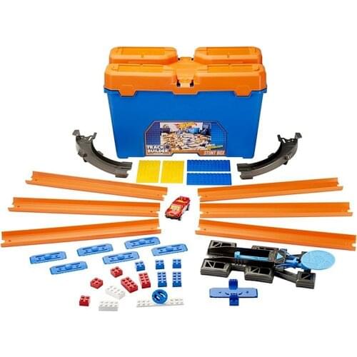 Hotwheels Track Builder System Stunt Box Set Straight Acceleration Die-Cast Car Toy Educational Building Hot Wheels Model Gift