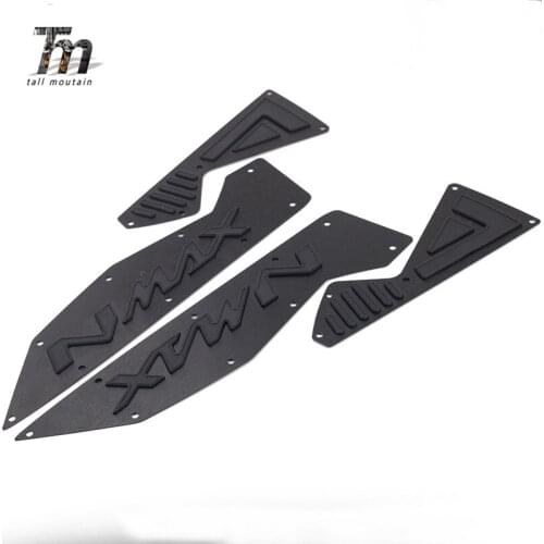 N max 155 Motorcycle CNC Aluminum Front & Rear Footboard Steps Foot Plate Footrest Pedal For YAMAHA N-MAX 155 NMAX 155 2015-2019