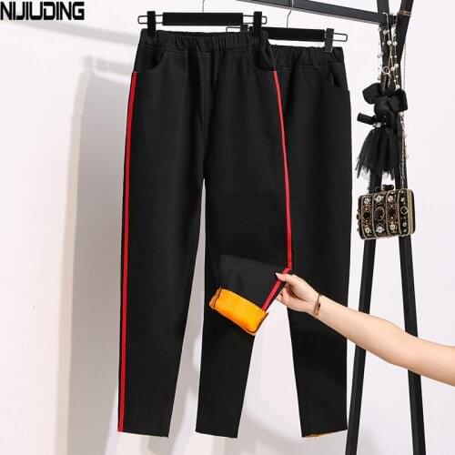 NIJIUDING Women's Warmed Jeans