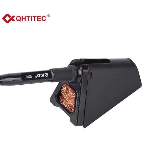 JCD Electric Soldering Iron Stand 820 Aluminum Alloy Holder with Welding Cleaning Copper Ball High Temperature Safety