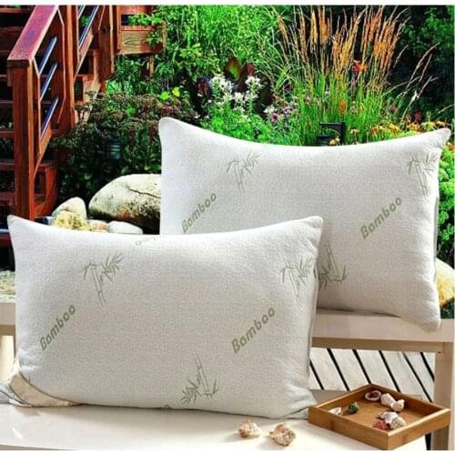 Turkish Grade A Bamboo Eco-Friendly Natural Fiber Visco Pillow Therapy Neck and Body Spa Elastic Soft 2pcs Pillow Home Women Men