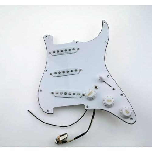 Strat Guitar Pickups Prewired Pickguard SSL1 Vintage Staggered Single Coil Pickup 7-Way type fully loaded pickguard