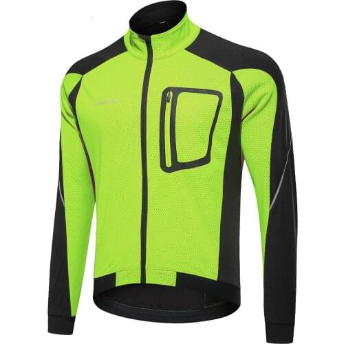 Outdoor Men Winter Warm Cycling Jackets Waterproof Warm Windproof Fleece Cycling Top Men Winter Warm Waterproof Cycling Jackets