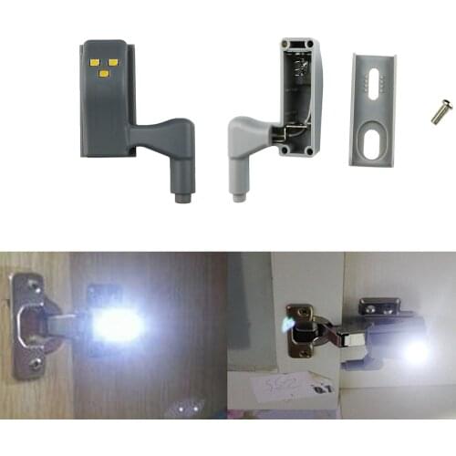 Hinge Light Universal Kitchen Bedroom Living room Cabinet Cupboard Closet Wardrobe 3LEDS Inner Hinge LED Sensor Light System