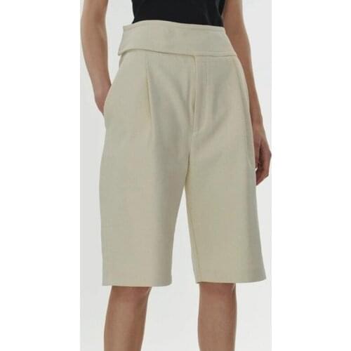 2020 Spring and Summer Shorts Casual High Waist Knee Length Shorts Women