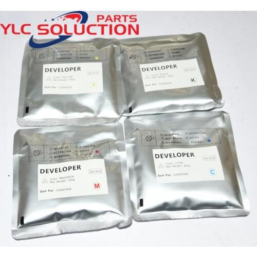 1Set/4Pcs Iron Powder Developer A2XN0KD DV512 DV-512 For Konica Minolta Bizhub BH C224 C284 C364 C454 C554