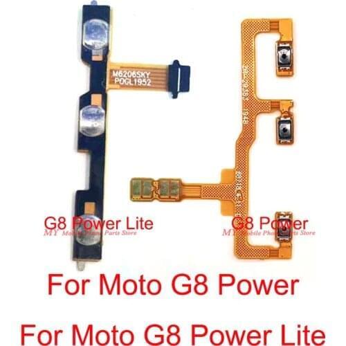 10 PCS Power And Volume Flex Cable For Motorola Moto G8 Power Lite Volume Power Switch ON OFF Side Key Buttons Flex Cable Part