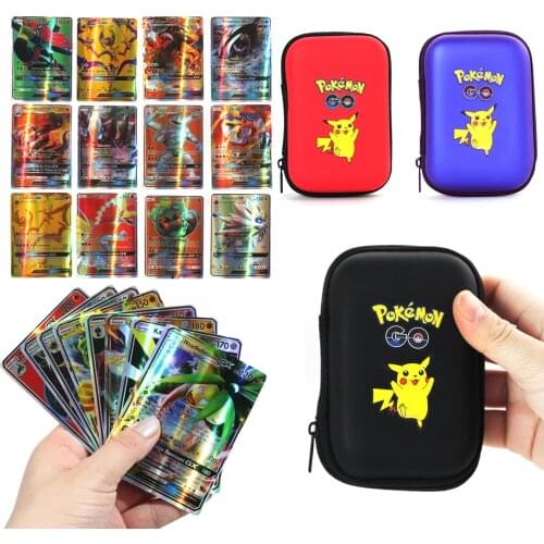 New 20-100 PCS French Version Language GX Pokemon Card Game Battle Carte Trading Cards Storage Hard Case Game Children Toys