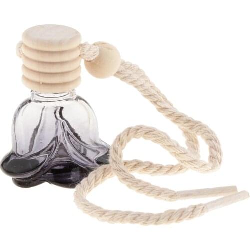 50-Pack Mini Perfume Pendant Car Accessories Pendant Perfume Bottle Oil Car Perfume Bottles Car Flower