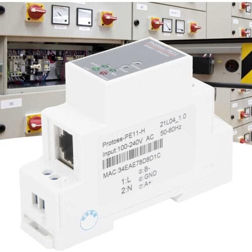 AC 100-240V RS485 To Ethernet Serial Server Rail Mounting Router PE11-H For FreeRTOS