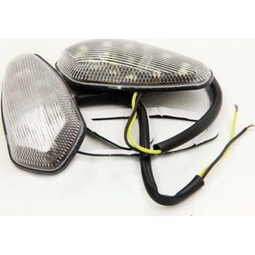 Aftermarket free shipping motorcycle parts Flush Mount Turn Signal for yamaha 2003 2004 2005 2006 YZF R6 YZFR6 CLEAR