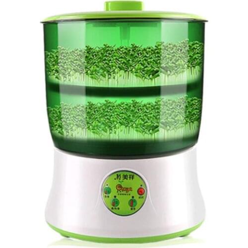 110/220V Intelligent Bean Sprouts Maker household Upgrade Large Capacity Thermostat Green Seeds Growing Automatic Sprout Machine