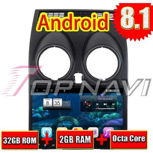 Topnavi 9" Android 8.1 Car PC Multimedia GPS for Nissan Qashqai 2007 2008 2009 2010 2011 2012 2013 Audio Stereo NO DVD Octa Core