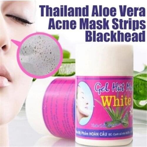 Gel Hut Mun White Blackhead Cream Nose Black Dots Mask Black Remover Cream Whitehead Remover Pore Paste Gel Cleansing Peel Mask