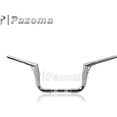 Chrome Motorbike Custom 1-1/4" Handlebar 8.5" Rise Drag Bars for Harley Softail Dyna FLST FXST XL Sportster Handlebars