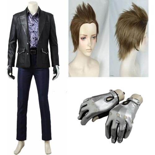 FF14 Ignis Stupeo Scientia Cosplay Costume Carnival Halloween Costumes for Adult includes wig and slove
