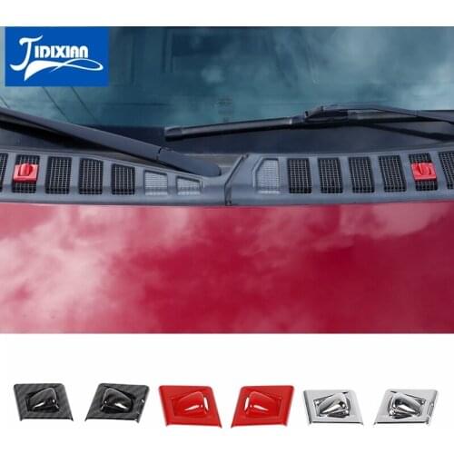 Car Front Windscreen Wiper Water Spray Nozzle Decoration Cover Stickers for Ford F150 2015-2020 Exterior Accessories