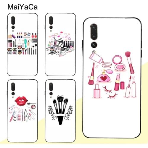 MaiYaCa cosmetics makeup painting brush TPU Case For Huawei P20 P30 Pro P40 P10 Lite Mate 30 20 10 Lite P Smart 2019 Z