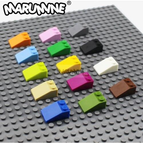 MARUMINE Slope Brick 33 3 x 2 Block Toys MOC compatible Educational DIY Toy Classic 3298 Creator Building Blocks