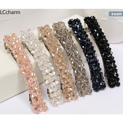 Fashion Women Girls Headwear Crystal Hair Clip Barrette Hair clips Hairpin Elegant Headwear Hair Accessories Jewelry