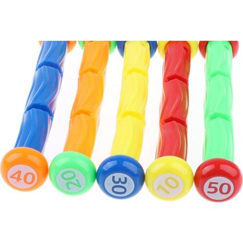 5Pcs Plastic Diving Sticks Toys Play Set Skill Learning Toy Kids Summer Gift