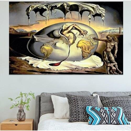 Salvador Dali Child Watching the Birth of the New Man Painting For Living Room Home Decor Oil Painting on Canvas Wall Painting