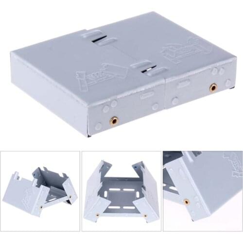 Mini Folding Picnic Stove Lightweight Wax Stove Solid Fuel Alcohol Stove Portable Solid Seasoning Oven For Camping Barbecue