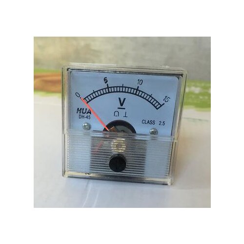 DH-45 Class 2.5 Fine Adjustable Dial Panel Voltmeter DC 100V 150V 200V 250V 300V 450V 500V