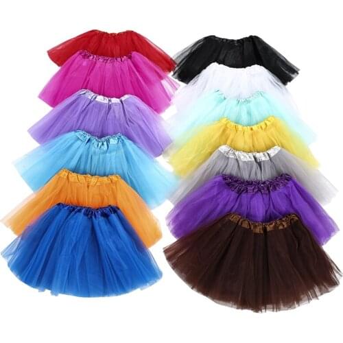 Girls Tutu Skirts Baby Tulle Tutu Cute Toddler Baby Dance Ballet Skirt 3 Layers Princess Mini Party Pettiskirt Tutu